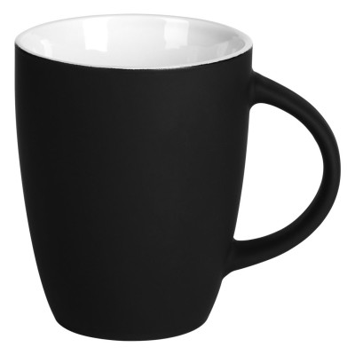 LUCIA SOFT, stoneware mug, 300 ml, black