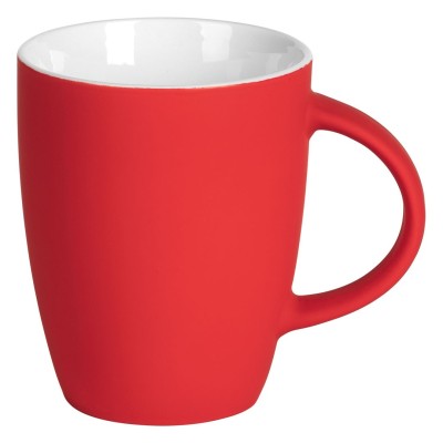 LUCIA SOFT, stoneware mug, 300 ml, red