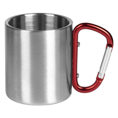 HIKE, metal mug, 200 ml, red