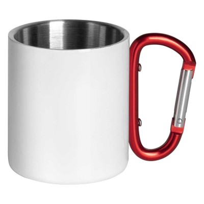 HIKE SUBLI, metal sublimation mug, 200 ml, red