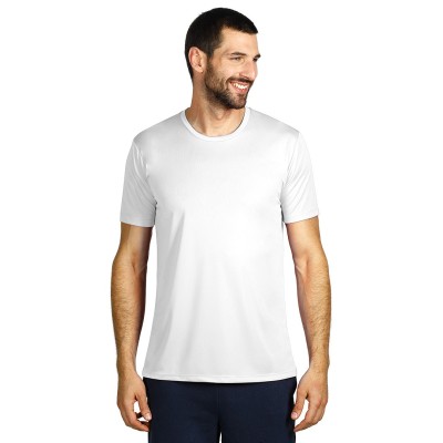 TEE, sports t-shirt, 100% polyester, white
