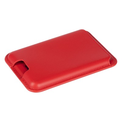 BECCO, magnetic card holder for mobile phone, red