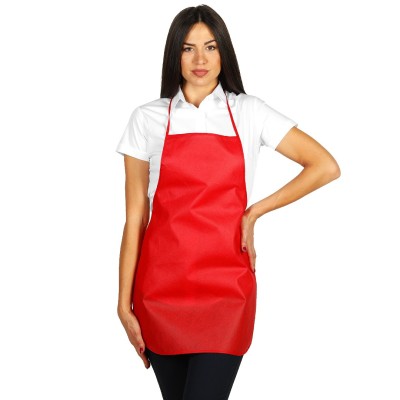 CUISINA, biodegradable apron, red