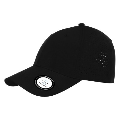 ROCKET, cap, 6 panels, velcro back closure, black