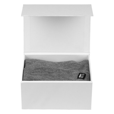 NORDIC SET, winter cap and scarf, gray