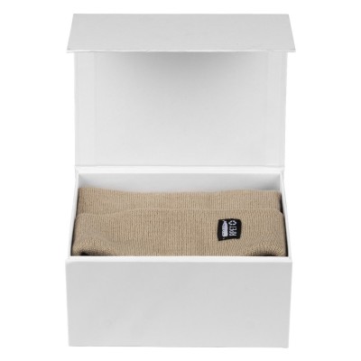 NORDIC SET, winter cap and scarf, beige