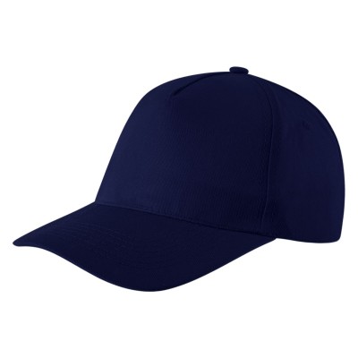 DEBBI, cap with 5 panels, velcro back closure, blue