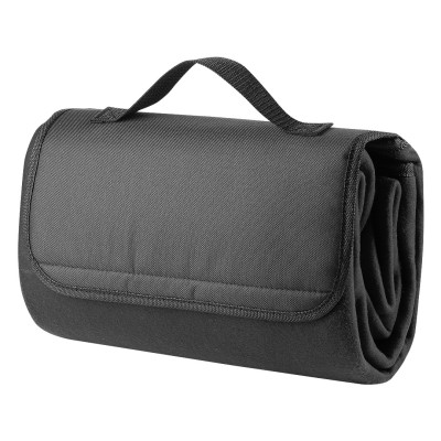 BLANKET SQUARE, water-resistant polar-fleece blanket, 180 g/m2, black