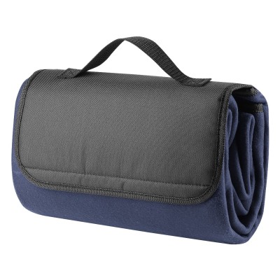 BLANKET SQUARE, water-resistant polar-fleece blanket, 180 g/m2, blue