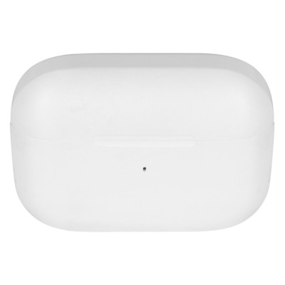 META, wireless stereo earbuds with wireless charging option, white