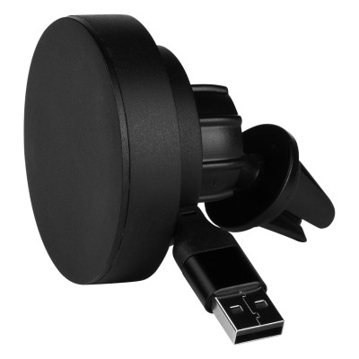 WADE, magnetic car phone holder and wireless charger, 15w, black