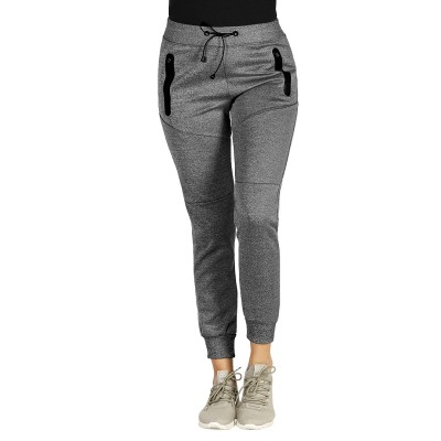 COOPER TRACK LADY, mélange women’s jogging pants, ash