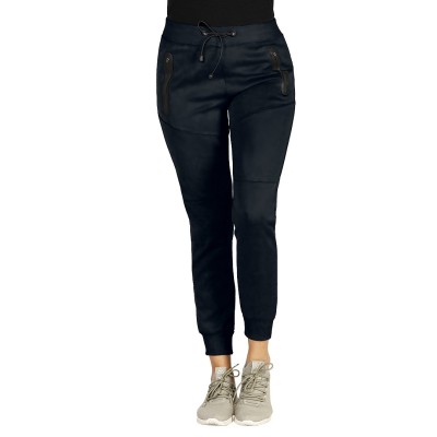 COOPER TRACK LADY, mélange women’s jogging pants, blue