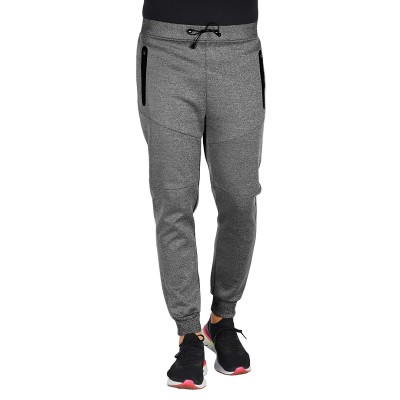 COOPER TRACK, mélange men’s jogging pants, ash