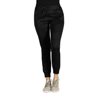 COOPER TRACK LADY, mélange women’s jogging pants, black