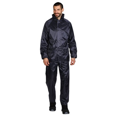 TOTAL, waterproof rain set jacket and pants, blue