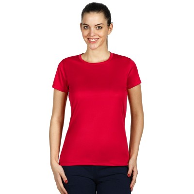 TEE LADY, women's t-shirt, 100% polyester, red