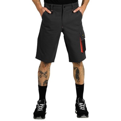 HAMMER STRETCH BERMUDA, workwear bermuda, dark gray