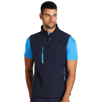 PANTHER VEST, softshell bodywarmer, blue