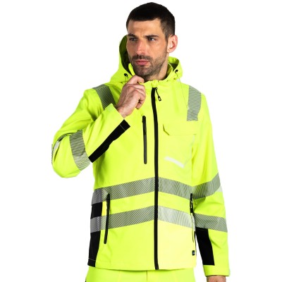 HI-VIZ JACKET, hi-viz safety jacket, neon yellow