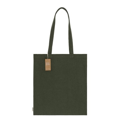 NATURELLA RECYCLE 120, recycled cotton bag, 120 g/m2, olive