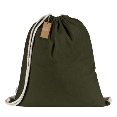 MELON RECYCLE 120, recycled cotton backpack, 120g/m2, olive