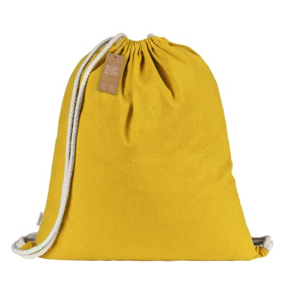 MELON RECYCLE 120, recycled cotton backpack, 120g/m2, yellow