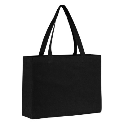 OLIVE, recycled cotton bag, 300 g/m2, black