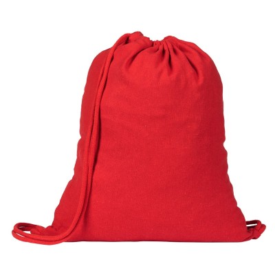 KIWI, recycled cotton backpack, 200 g/m2, red