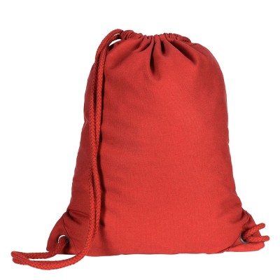 LIME, recycled cotton backpack, 285 g/m2, red