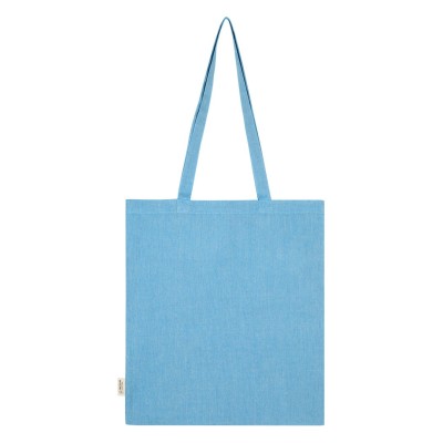 NATURELLA MELANGE 120, recycled cotton bag, 120 g/m2, turquoise