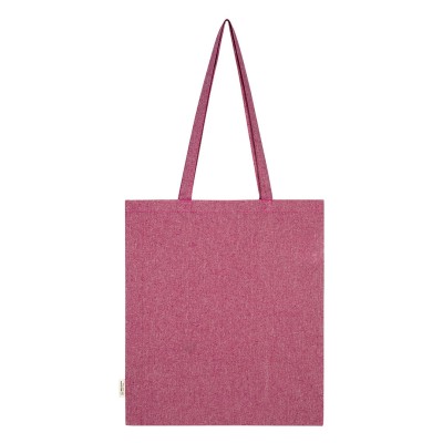 NATURELLA MELANGE 120, recycled cotton bag, 120 g/m2, pink