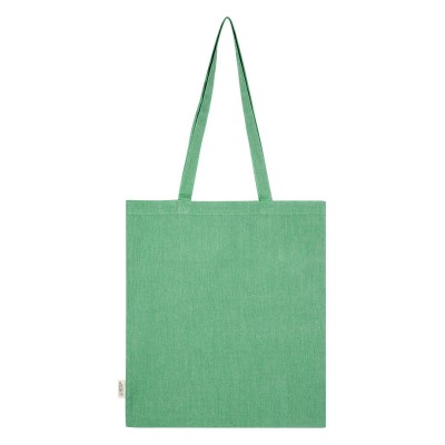 NATURELLA MELANGE 120, recycled cotton bag, 120 g/m2, green