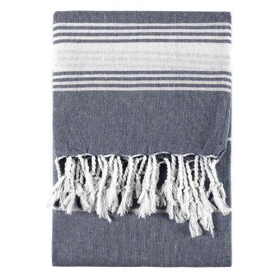 TASOS, cotton beach towel, 180 gr/m2, blue