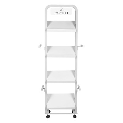 SHELF, umbrella display stand, white