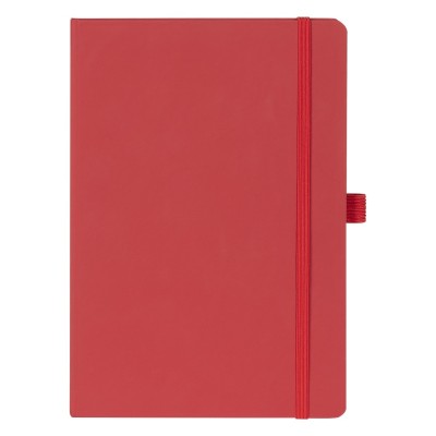 PARIS, soft touch a5 notebook, red
