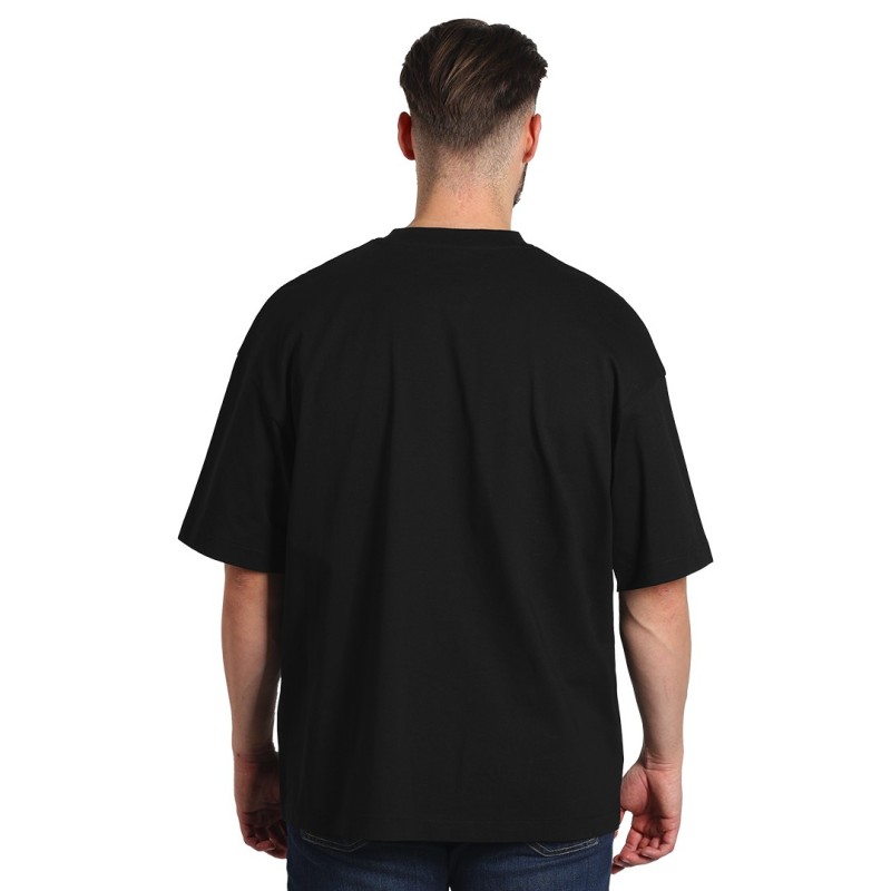 BIG T, oversized organic cotton t-shirt, 220 g/m2, black