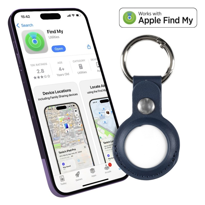 LOCATEPRO, find my keyholder tag, blue