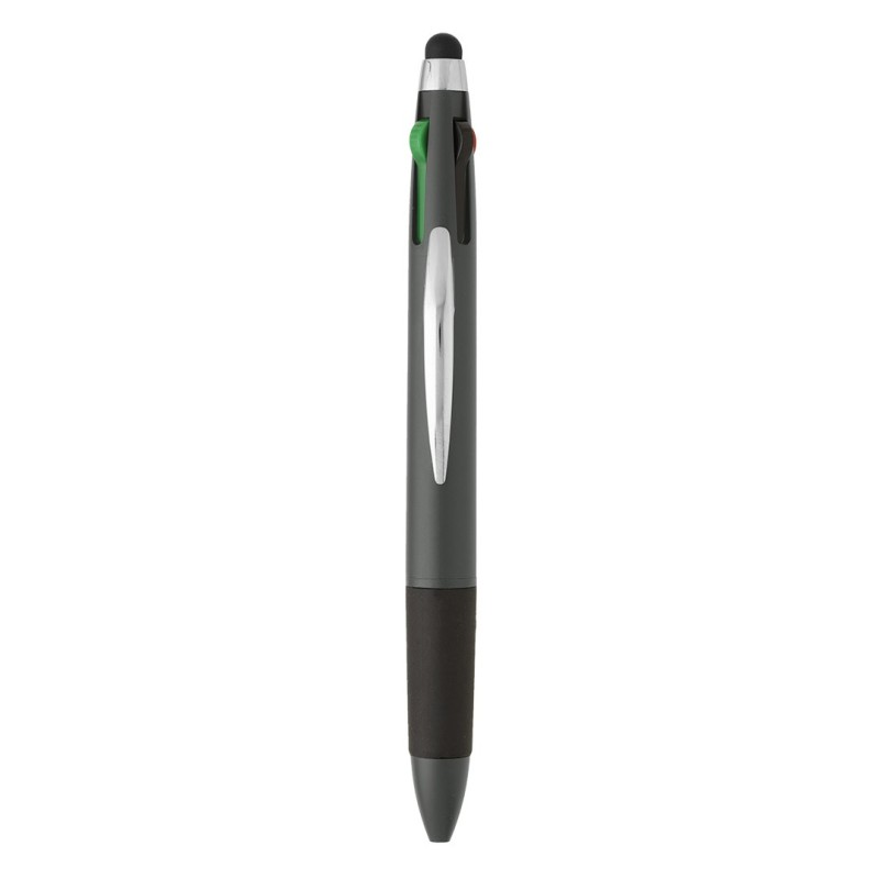 MULTIPEN, plastic "touch" ball pen, dark gray