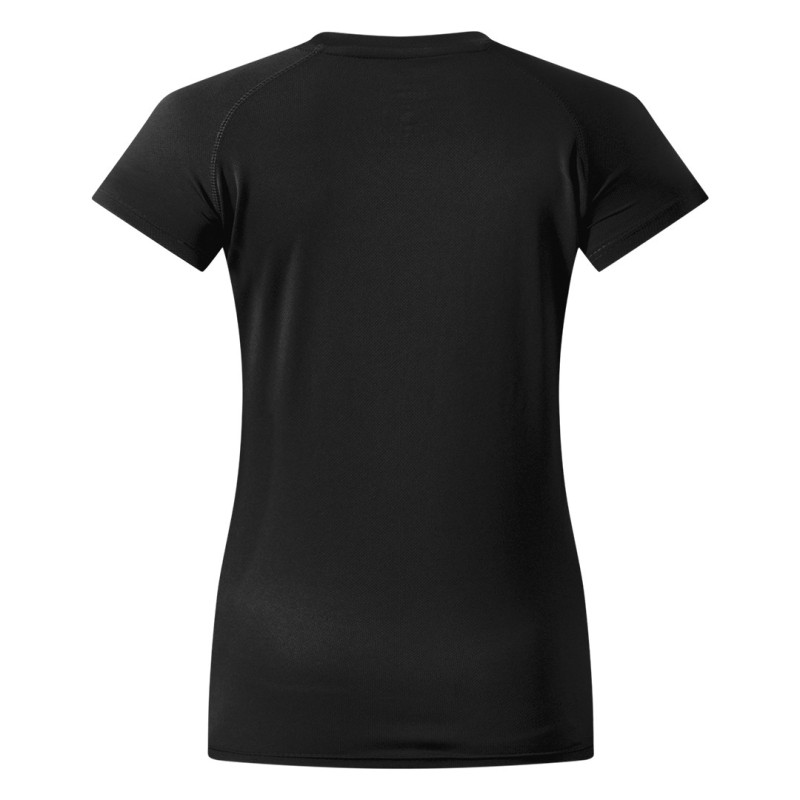 RECORD LADY, women's t-shirt, 100% polyester, black