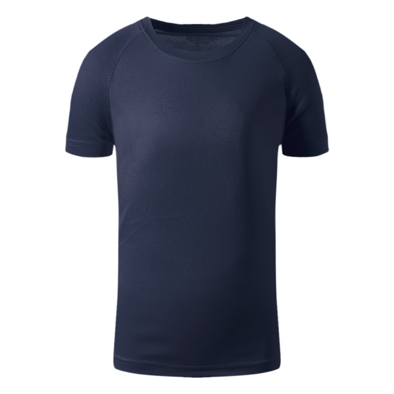 RECORD KIDS, kids sports t-shirt, 100% polyester, blue