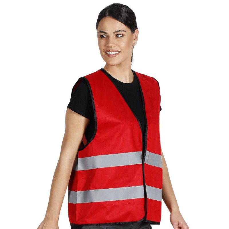 GLOW COLOR, workwear vest, red